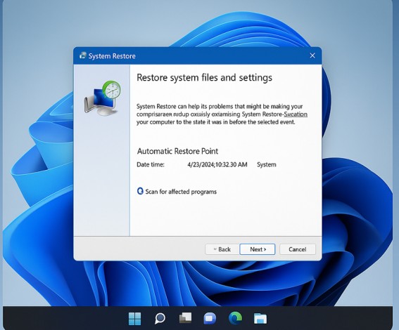 Create a System Restore Point 2026
