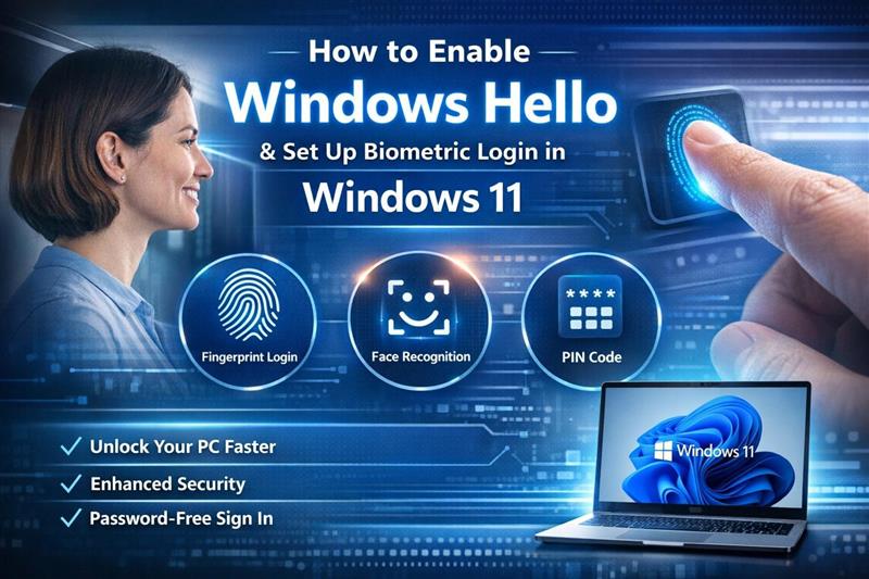 How to Enable Windows Hello & Biometric Login in Windows 11 2026